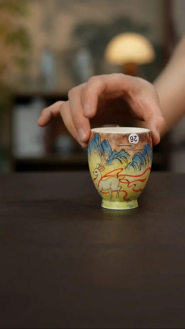 杯景德镇陶瓷杯碗柴烧多人