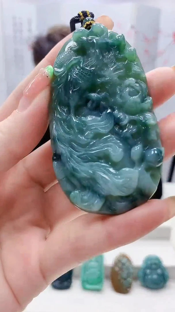 未镶嵌定制翡翠5159ry-毛货挂件73