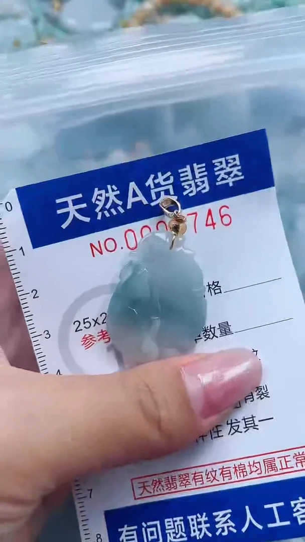 翡翠未镶嵌吊坠(不含链)1