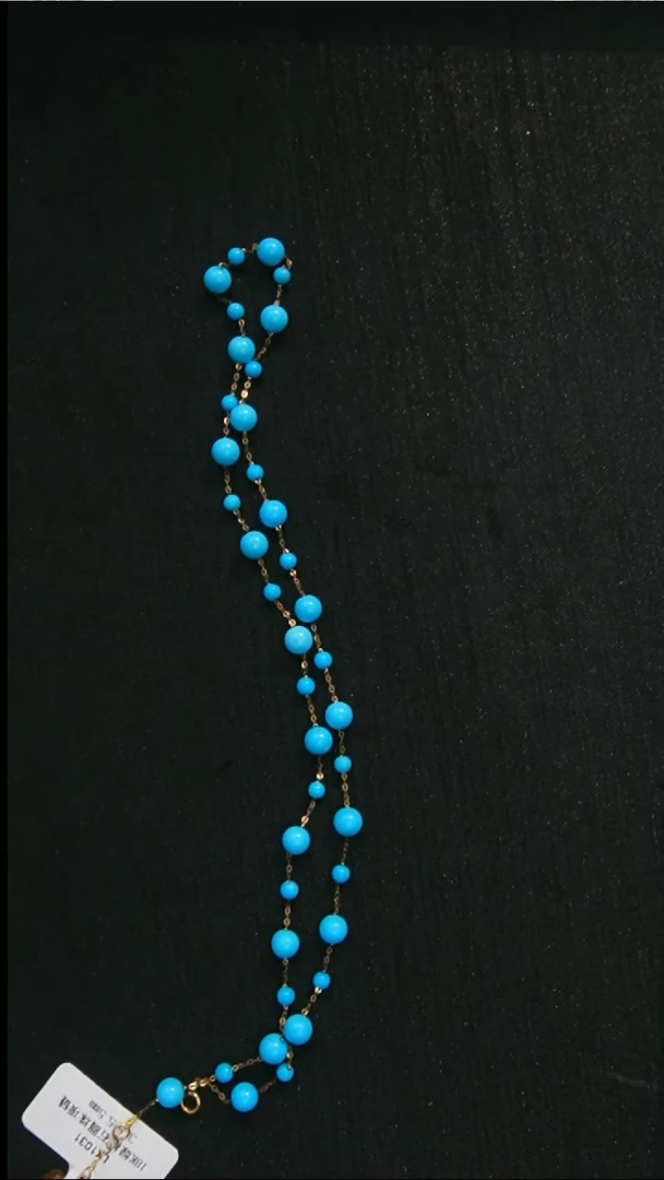 18K金镶嵌绿松石项链喵****?发货一件