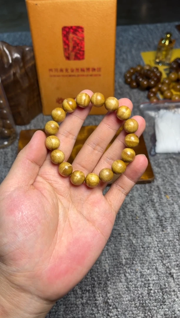手串/手链楠木（金丝楠）1.2黄金底58