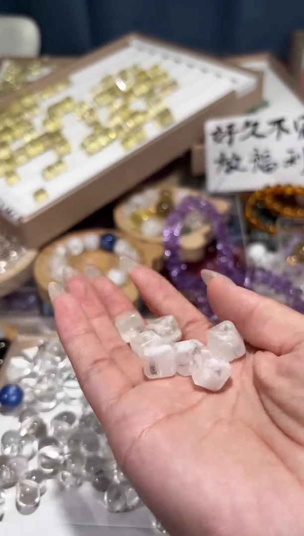 合金手串水晶Q34雪花方糖一个卡10