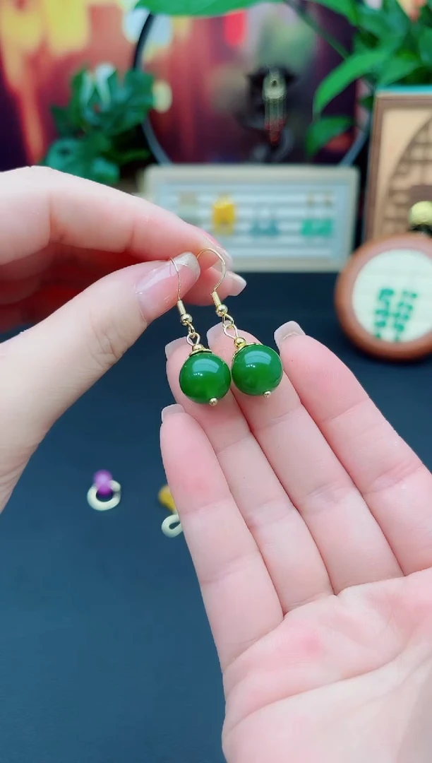 玛瑙/玉髓耳饰银S925镶嵌438000