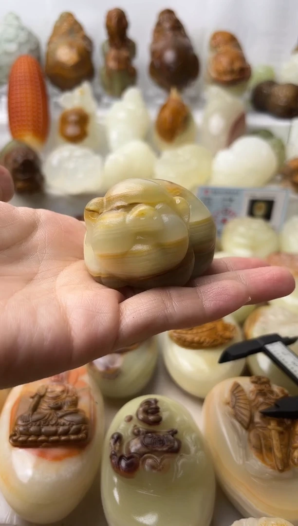 石材天然方解石棉纹正常介意勿拍不退换猪微瑕