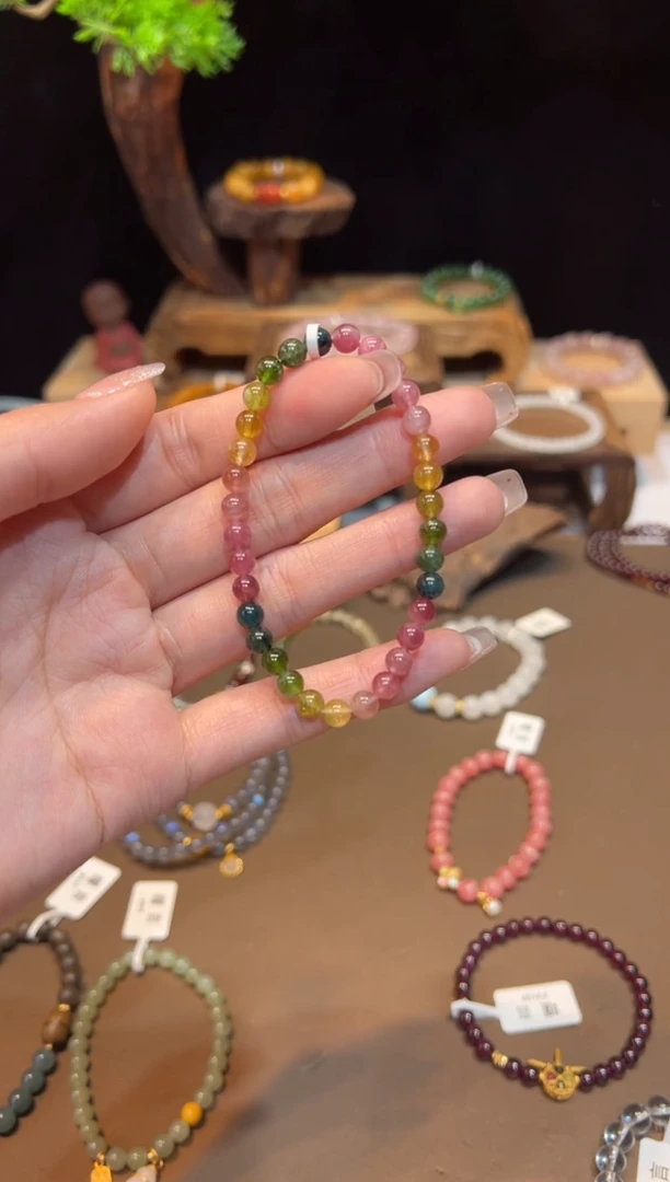 【闪购商品】碧玺手链未镶嵌手饰@@F4643