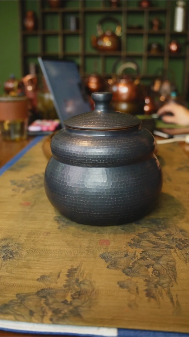 高级黑葫芦茶叶罐冲之