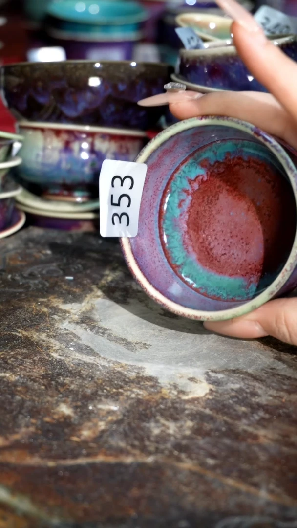 摆件精品窑变钧瓷茶器