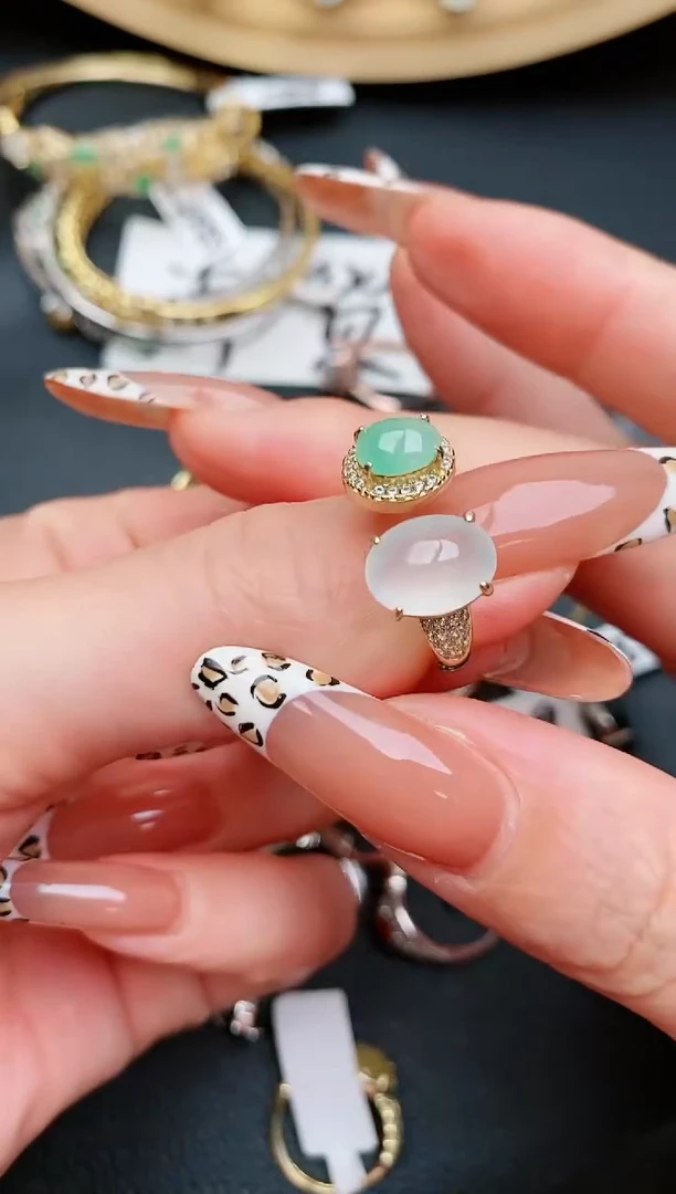 翡翠戒指银S925镶嵌....