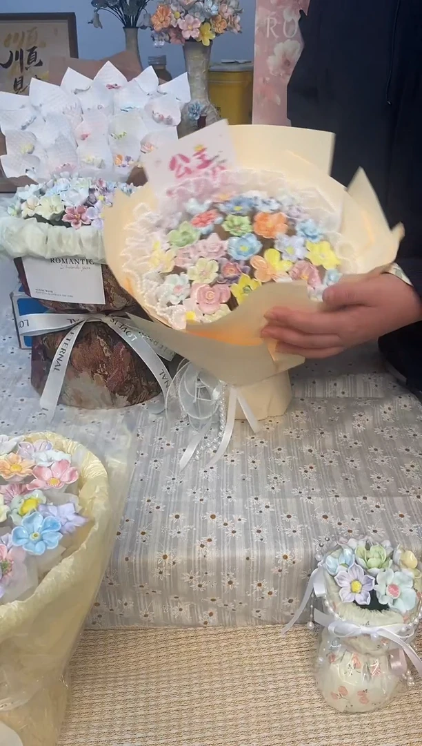 摆件陶？**?珍珠款式21支花束一束