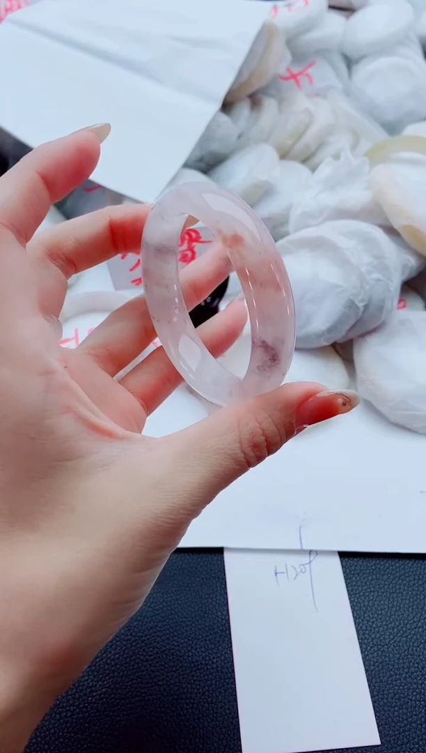 未镶嵌手镯石英质玉H209-55-56