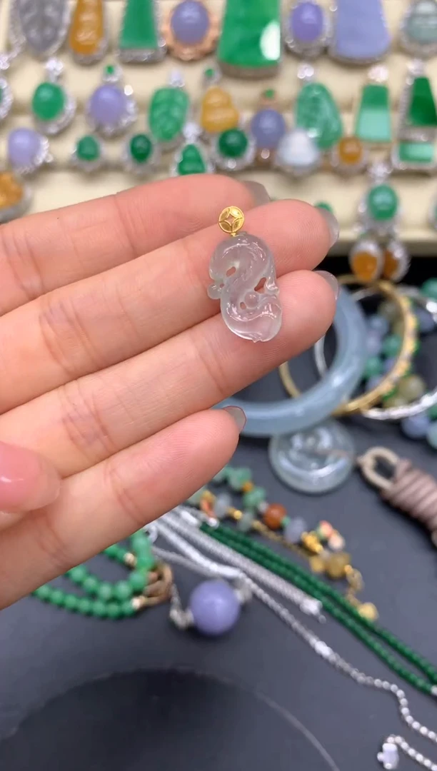 【闪购商品】翡翠颈饰18K金镶嵌141-中国好珍宝