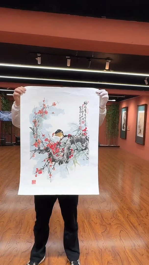 国画孙桂国老师作品，带合影证书2-8