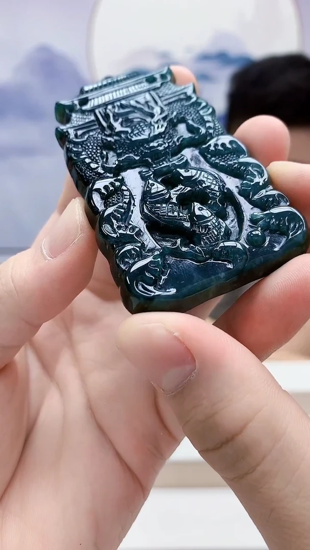 未镶嵌定制翡翠4917bb-毛货挂件52