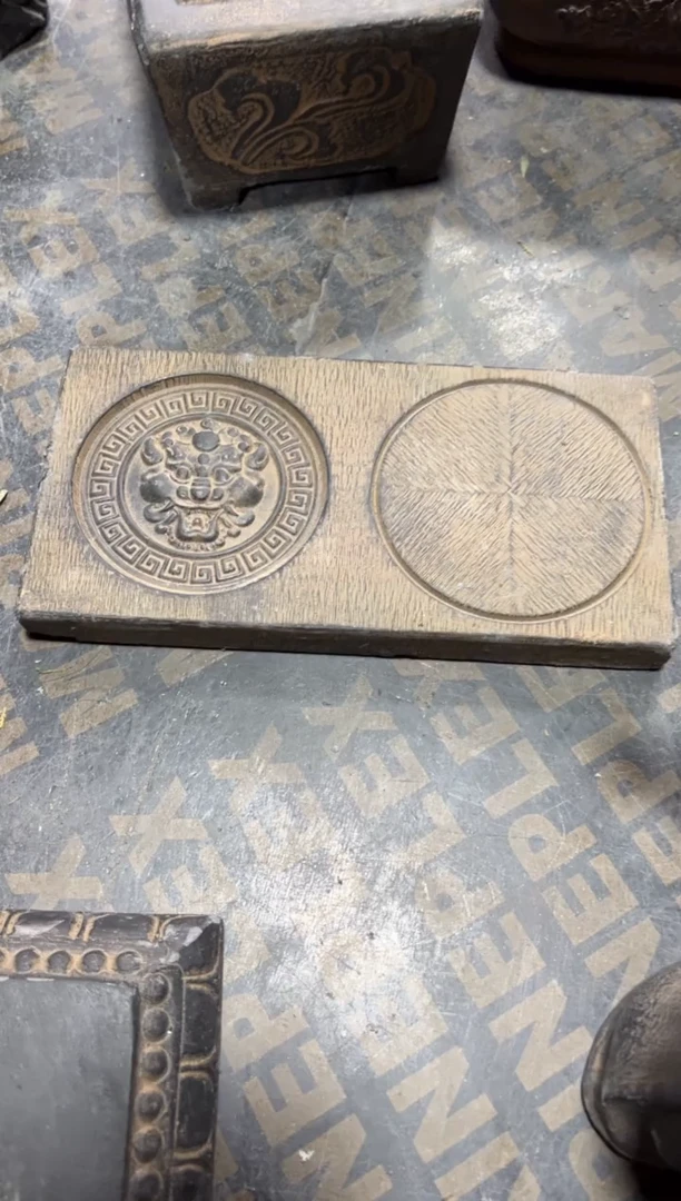 陶土【火山泥】兽头茶承