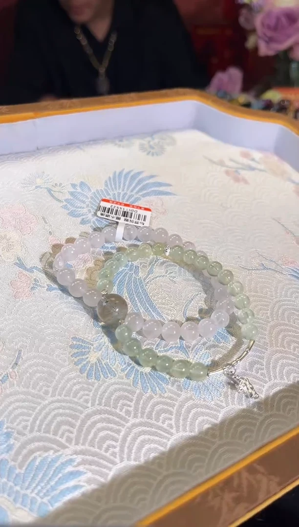 【闪购商品】查罗石手绳银S925镶嵌Q607