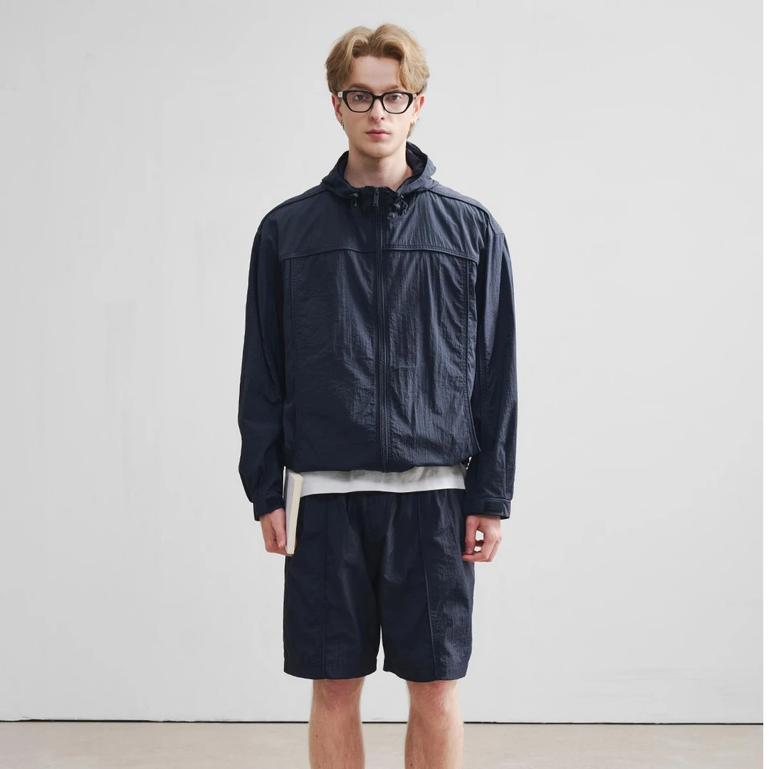 南已夏季男士新款情侣同款运动防晒套装2025轻薄宽松原纱防晒一套