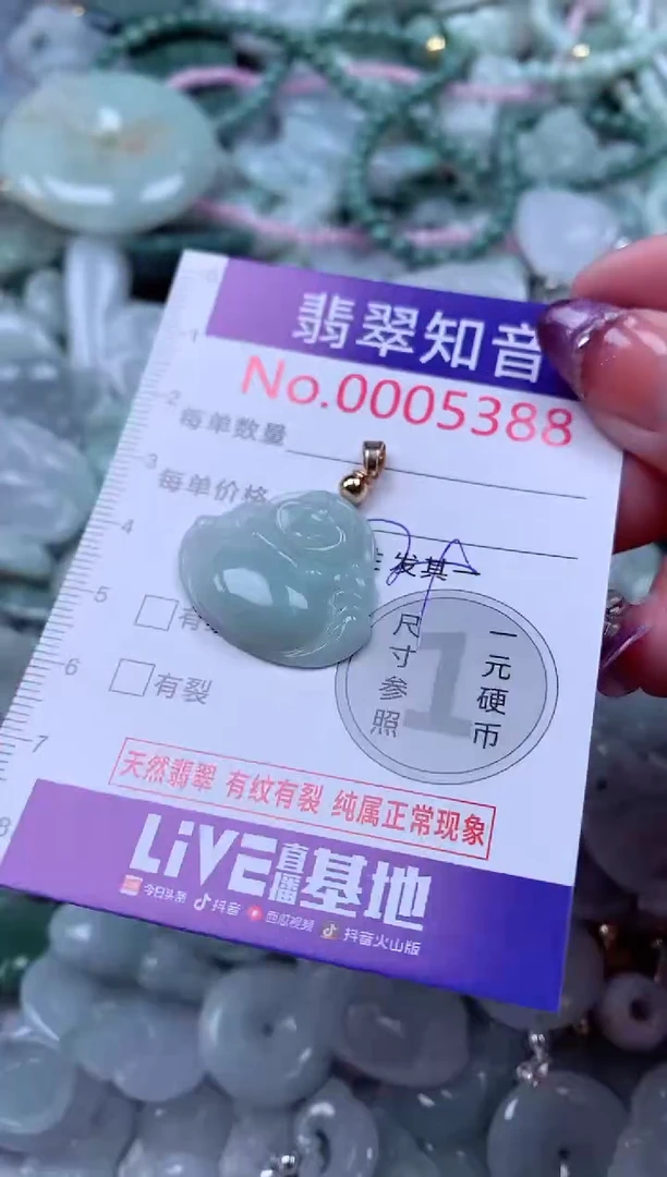 翡翠未镶嵌吊坠(不含链)5388