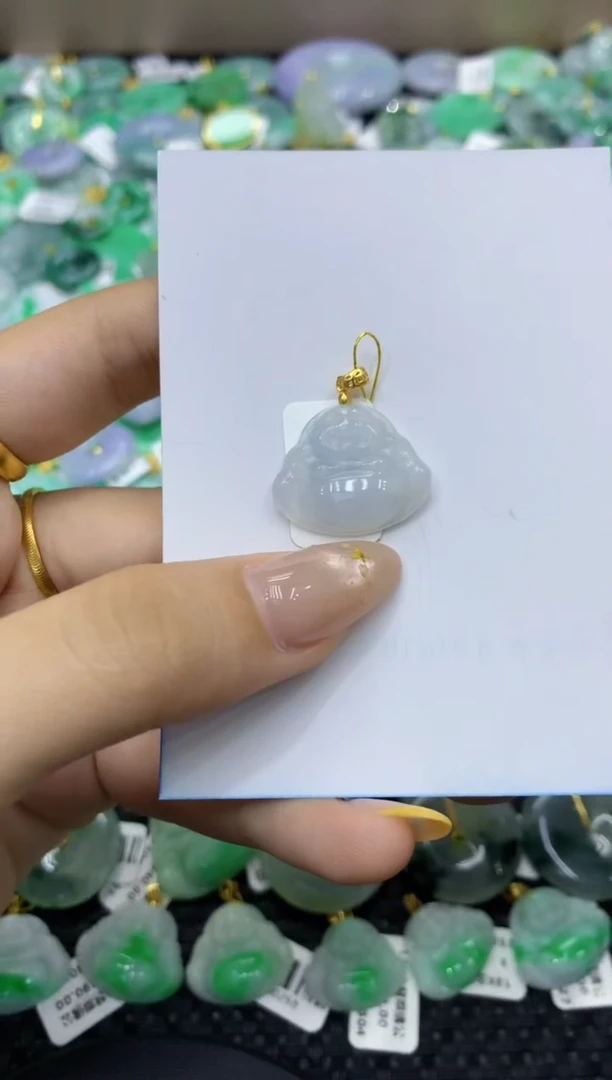 颈饰未镶嵌翡翠天然缅甸翡翠A货
