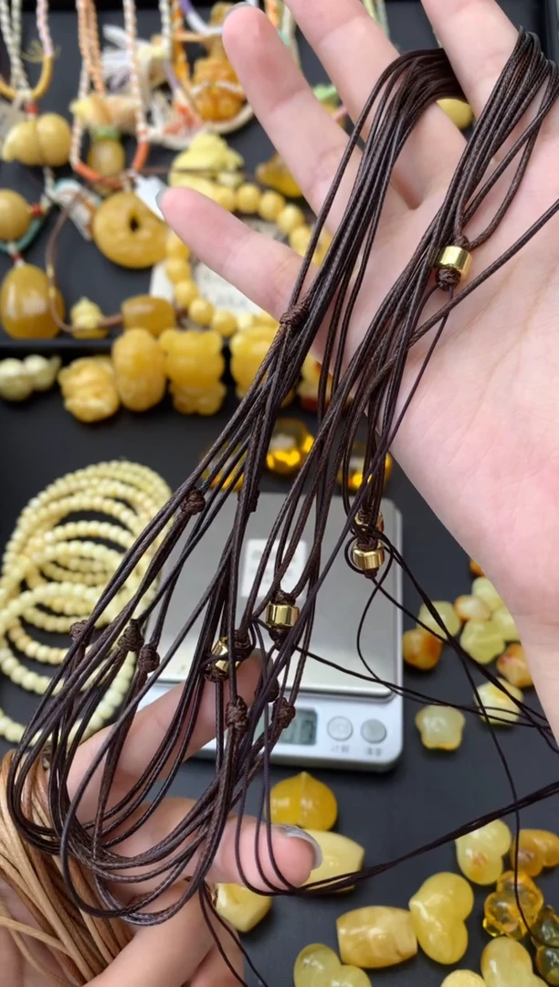 未镶嵌琥珀珠宝奇石绳子不支持退货