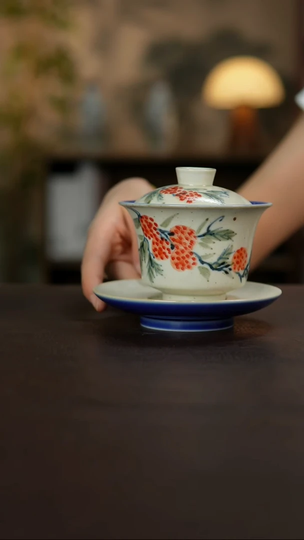 景德镇陶瓷杯碗柴烧多人