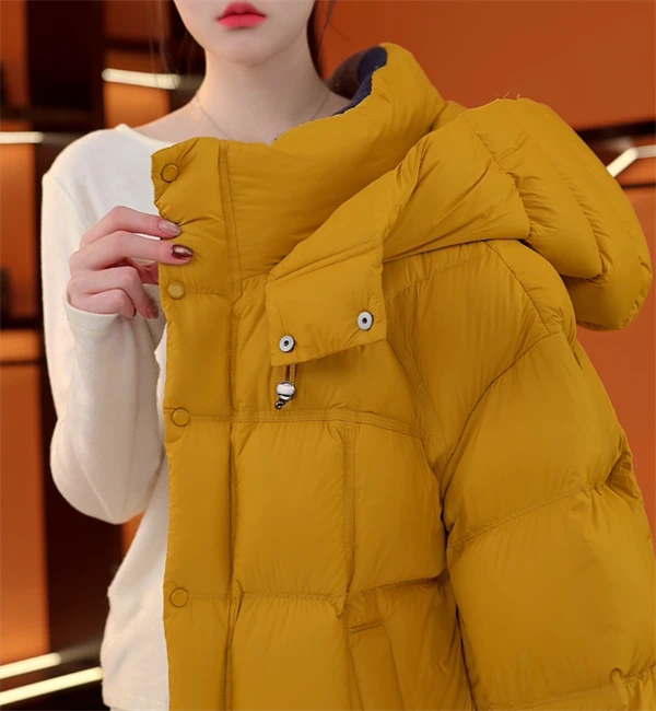 （甄选大朵鸭绒）2025防寒气质优雅羽绒服高端轻奢保暖外套YR028