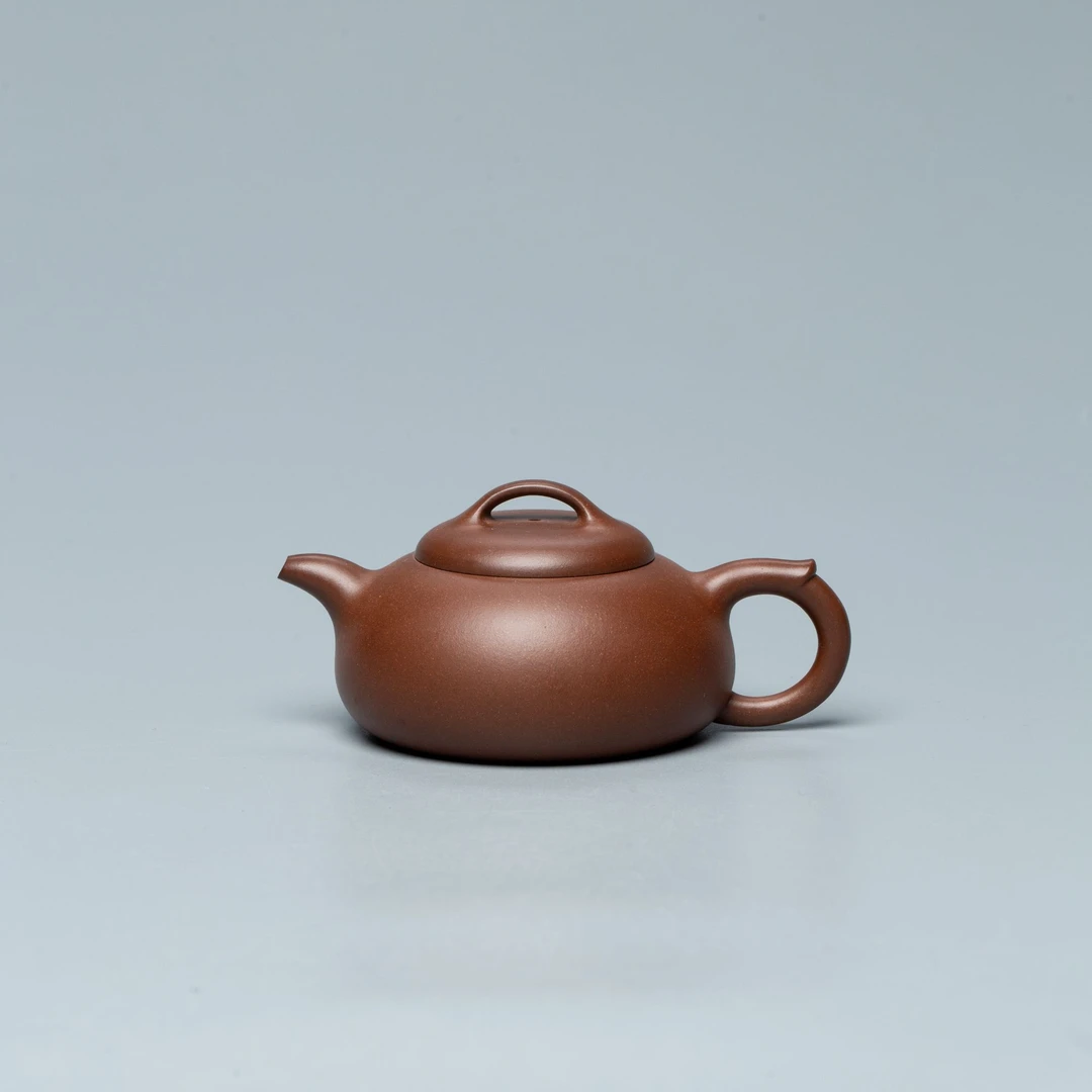 【新华网非遗紫砂专属】GXJ29 顾新君 过桥扁鼓 紫泥 150cc紫砂壶