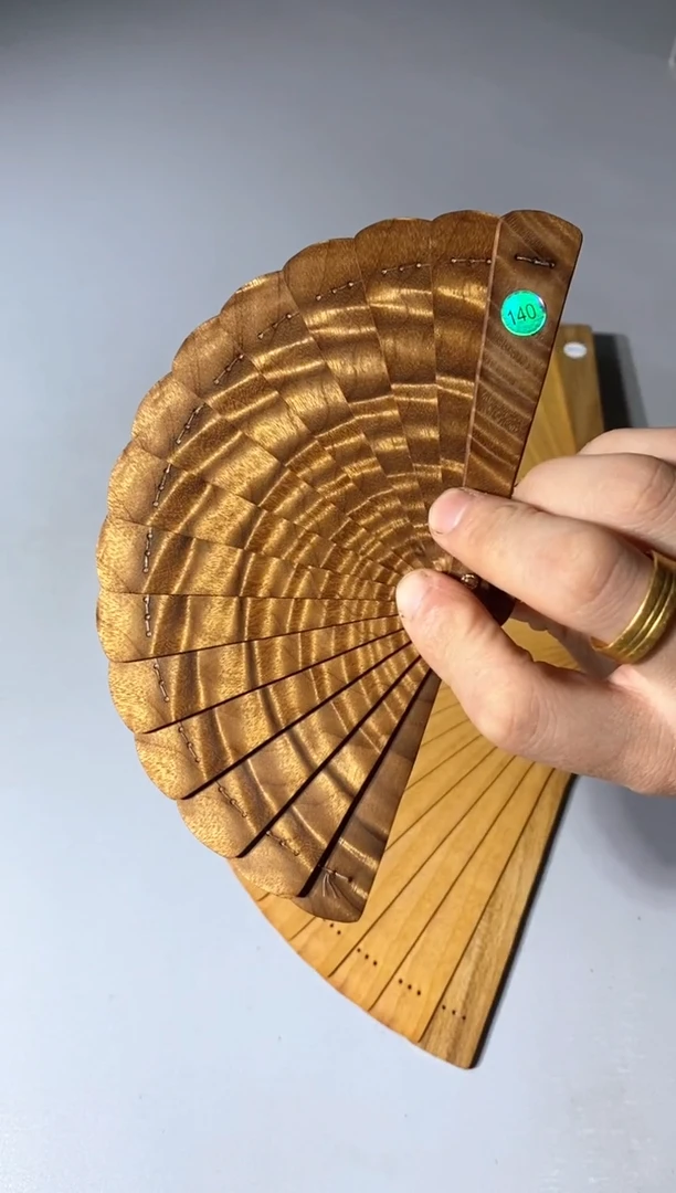 金丝楠140号10cm金丝楠木小叶桢楠掌中扇