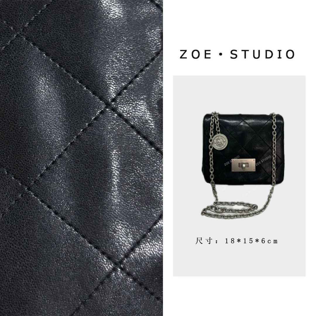 【佐伊甄选】ZT-D7159-罗兰黑轻奢女士经典小众斜挎斜跨包包