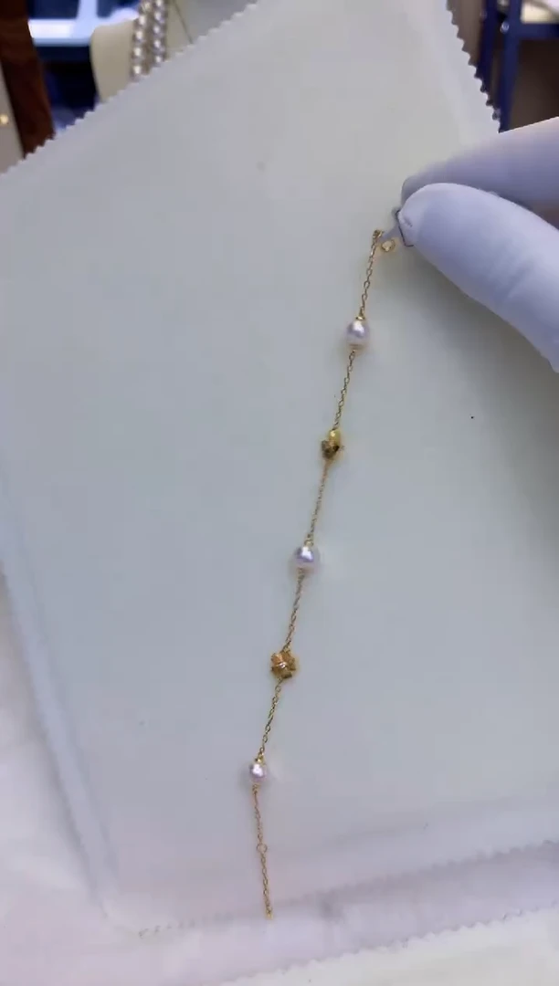 银S925镶嵌海水珍珠饰品设计款手链