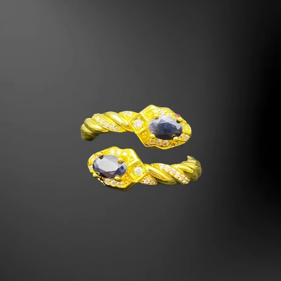 蓝宝石蛇形设计款戒指A574J