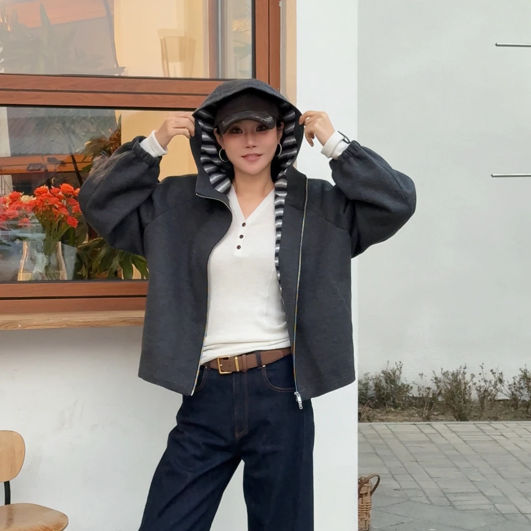 IMMI羊毛针织廓形夹克