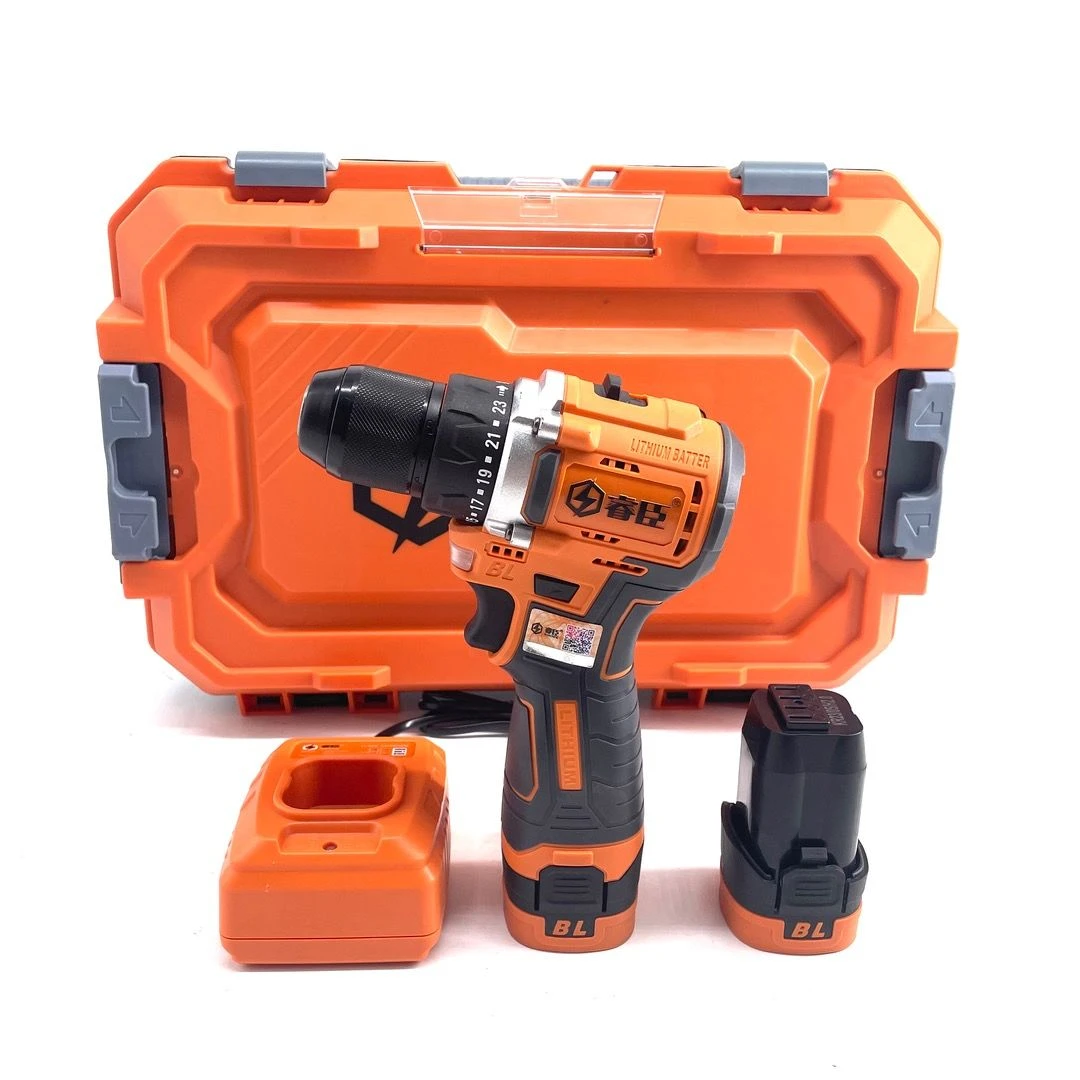 睿臣无刷小钢炮/无刷电机大扭矩/两电一充/便携手电钻新型