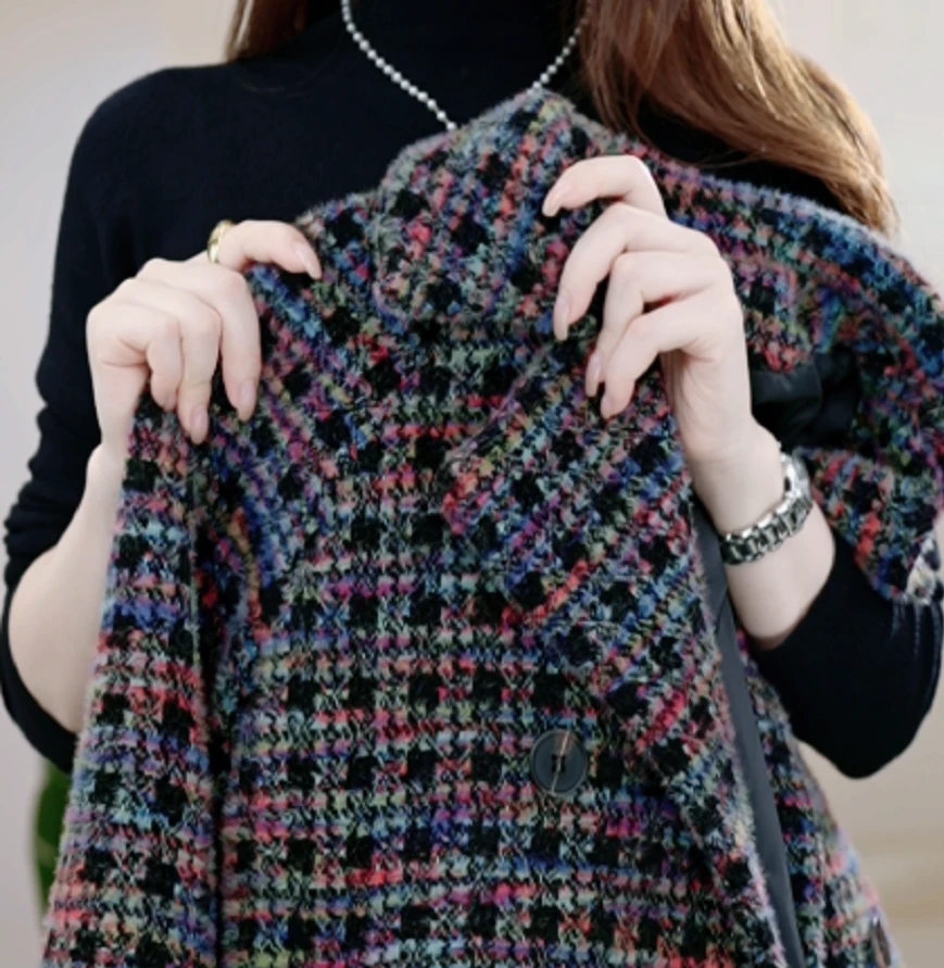 云想2024秋季新款条纹短款显瘦时尚韩版短外套女h023欢欢