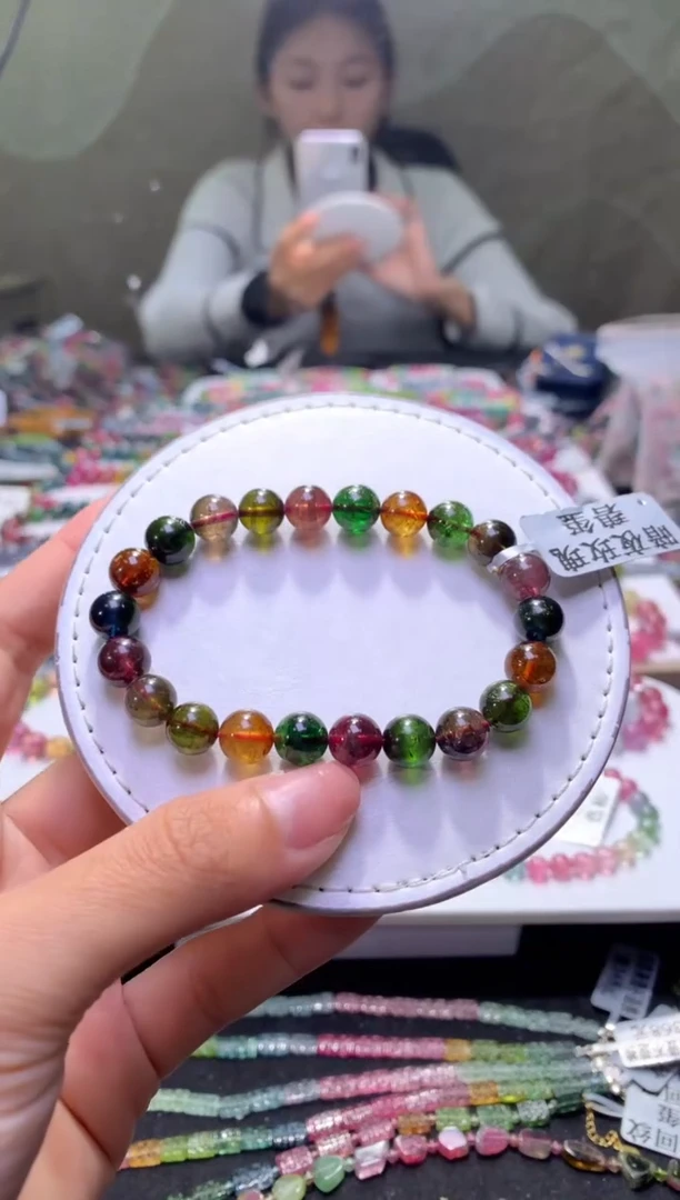 未镶嵌手串碧玺A34【天然碧玺】