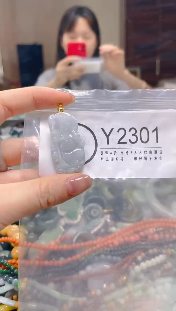 翡翠未镶嵌颈饰/Y/翡翠A货一图一物