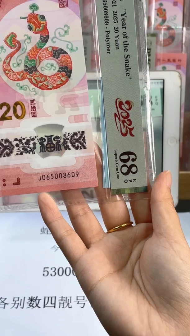 塑料蛇钞 68分 J065008609