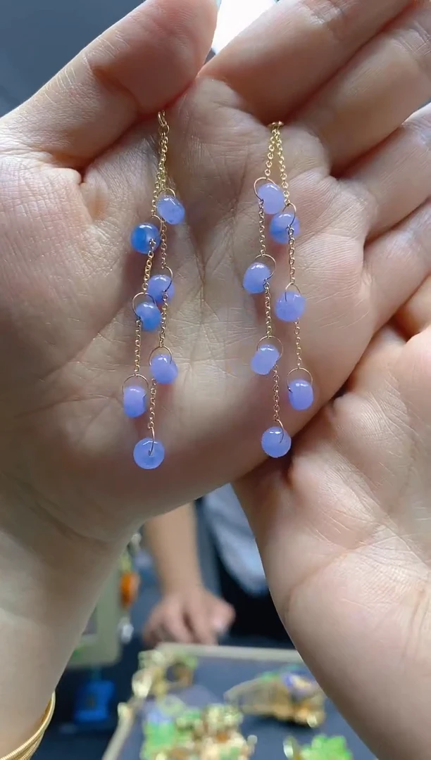 【闪购商品】翡翠耳饰合金0395翡翠耳线