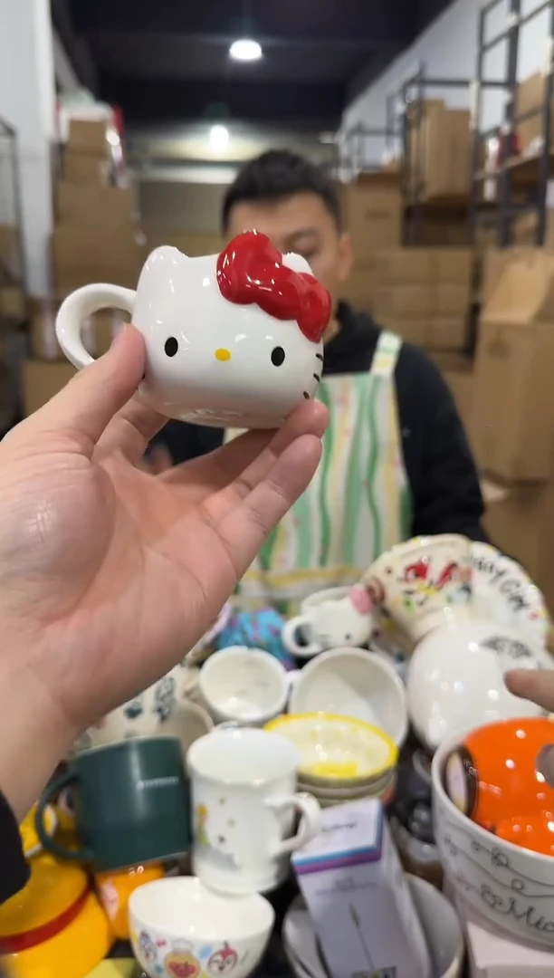 瓷片kkkt 一口杯 红色