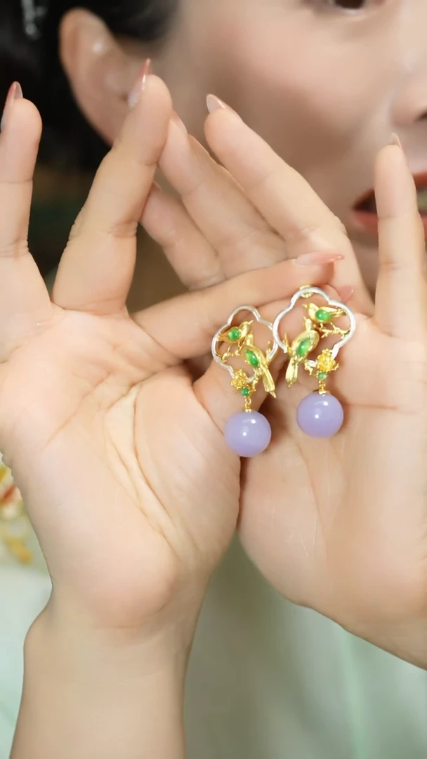 【闪购商品】玛瑙/玉髓耳饰银S925镶嵌支持48小时鉴赏