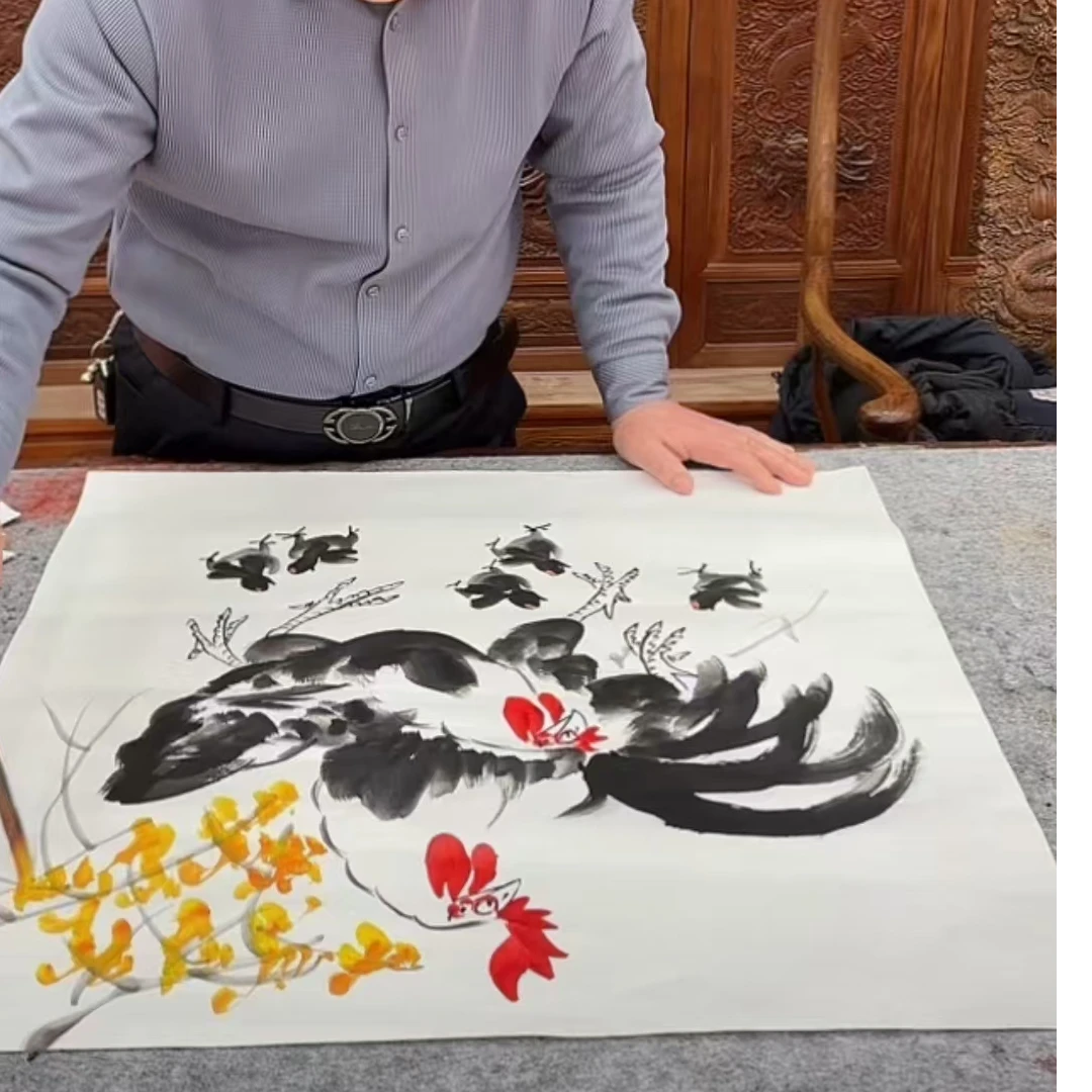 橱窗展示/大志文化WH/崔晓军老师/宣纸国画 /带证书