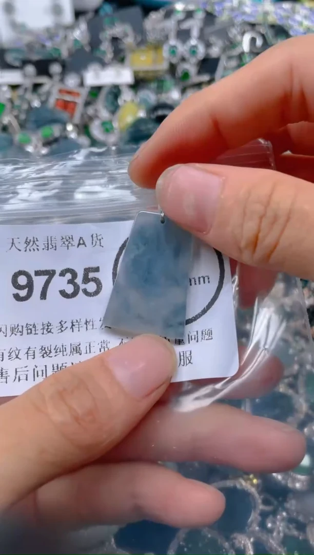翡翠未镶嵌颈饰9735