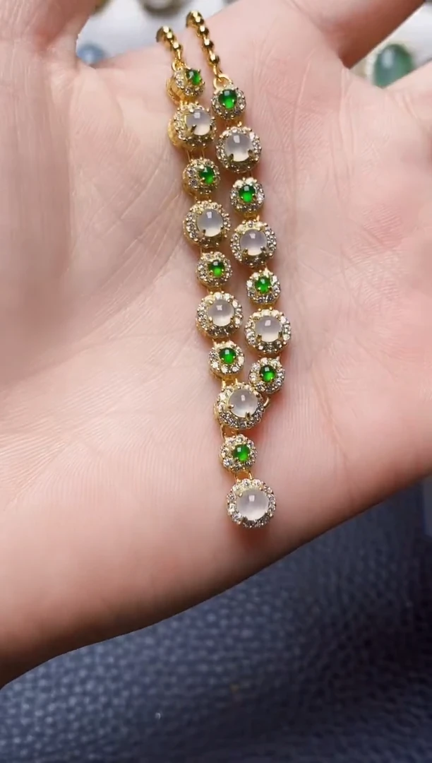 银S925镶嵌戒指翡翠2698