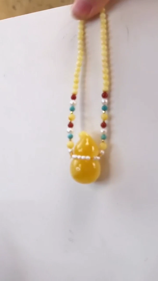 蜜蜡颈饰未镶嵌蜜蜡项链1816