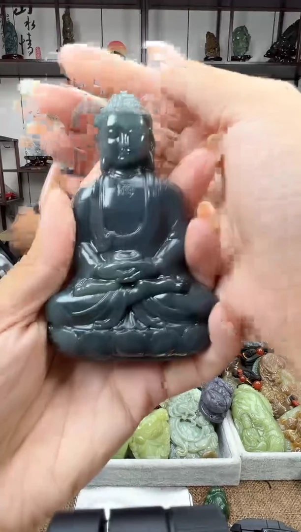 和田玉未镶嵌把件1