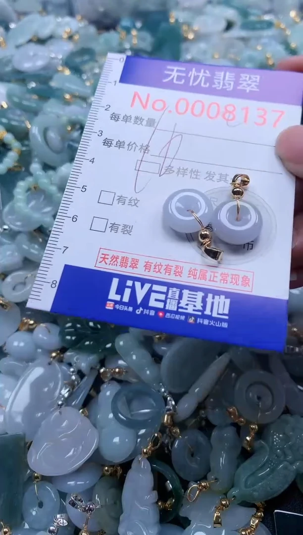 翡翠未镶嵌吊坠(不含链)8137