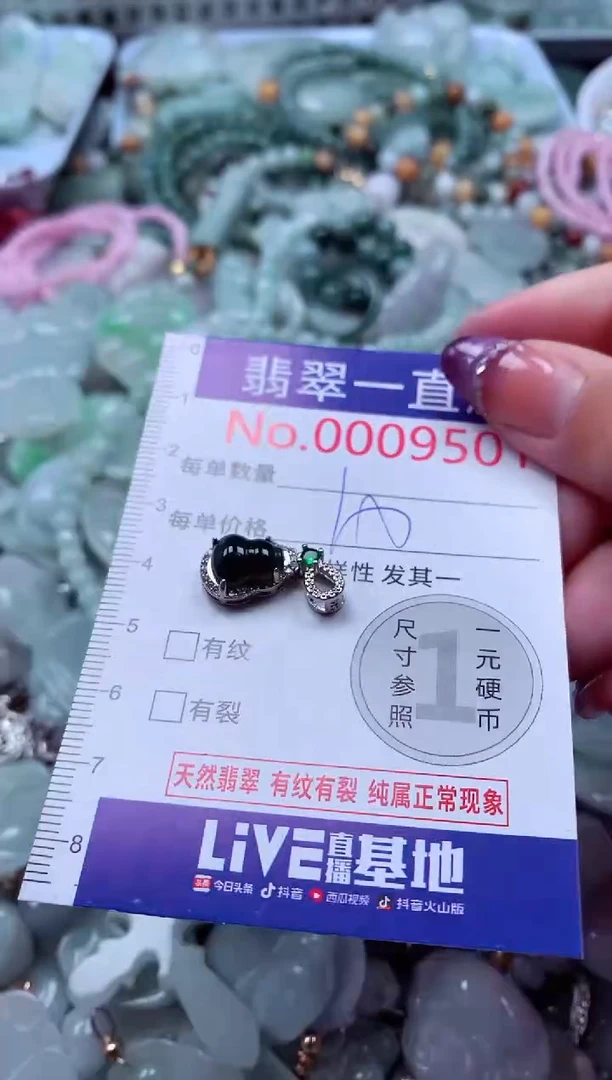 翡翠未镶嵌吊坠(不含链)9501