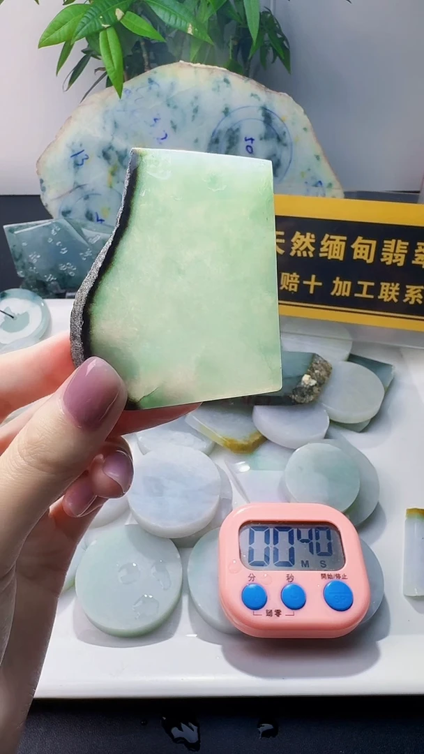 未镶嵌定制翡翠勺*翡翠323