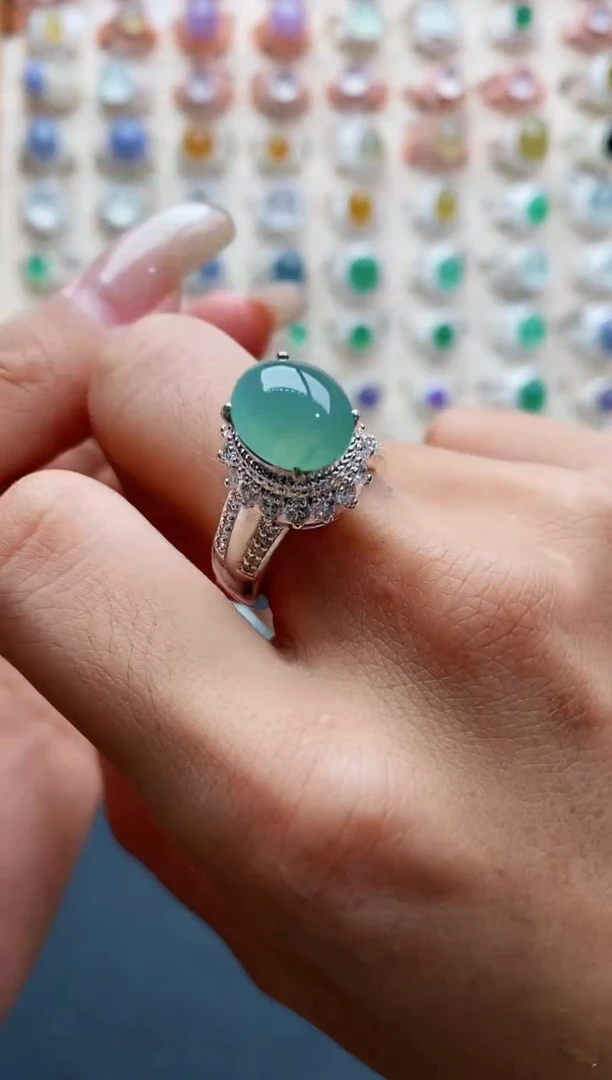 未镶嵌戒指翡翠天然缅甸翡翠A货222 8-8