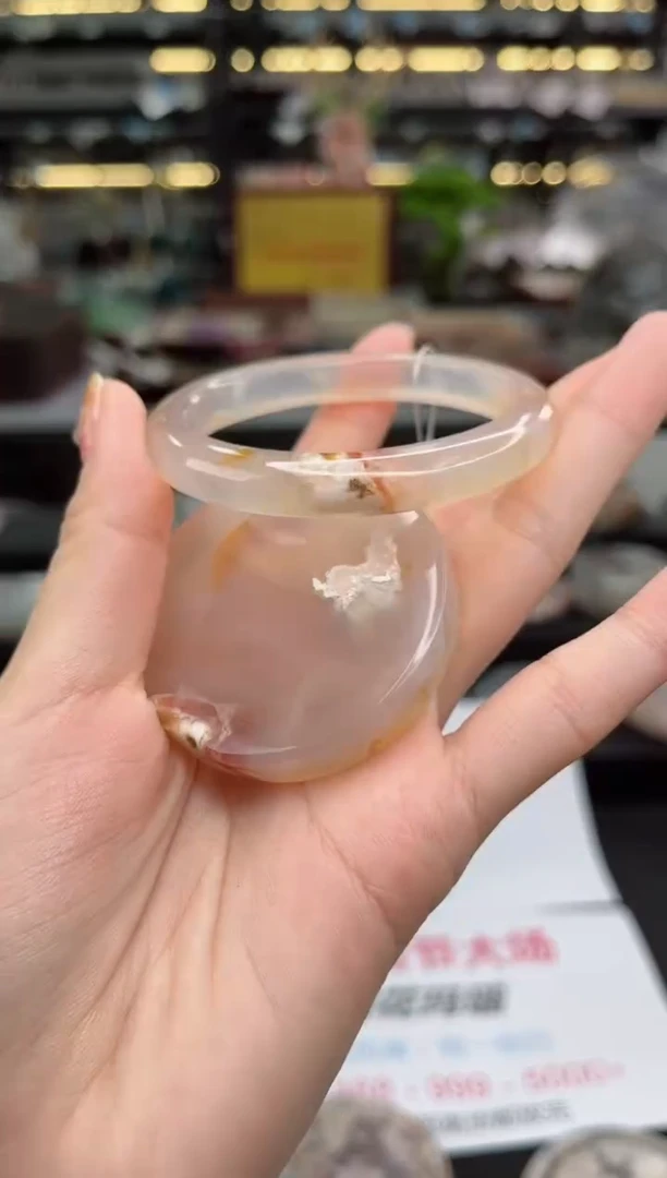 【闪购商品】石英质玉手镯未镶嵌53圈口（不退不换）1660167