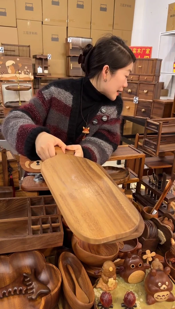 尾货 胡桃木大号歪脖菜板